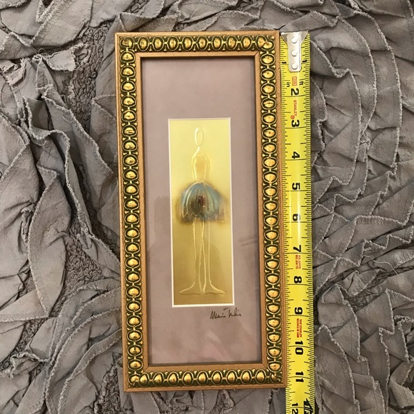 Ballet dancer- foil embossed, signed artwork - Picture 5 of 6